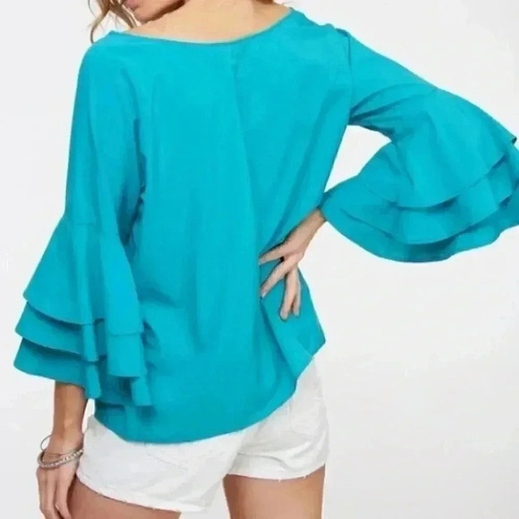 FLARED SLEEVED TOP - Picture 2 of 3